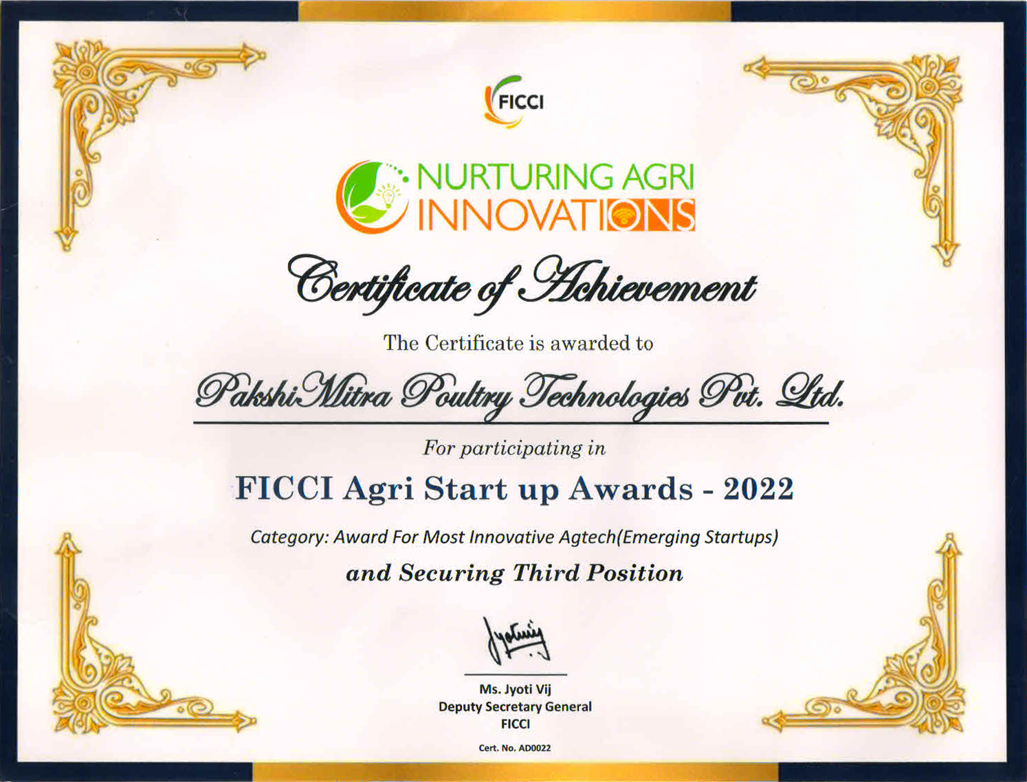 FICCI Certificate-Received